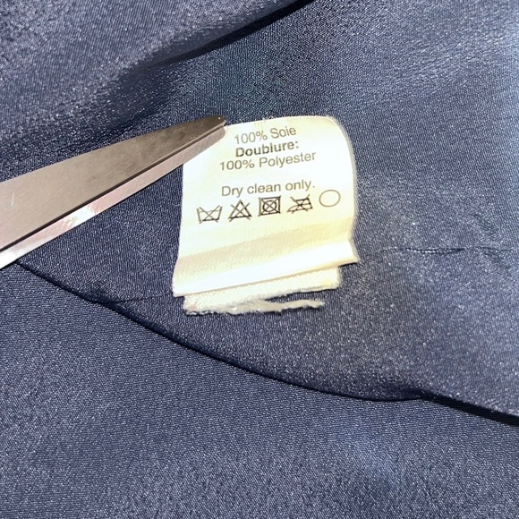 J. Crew Dress Sz 4 Navy Green Medallion Short Sleeve Shift Swoop Neck Lined - Picture 14 of 15